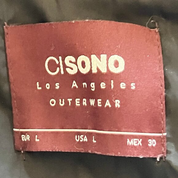 CiSono Women's Winter Quilted Hooded Jacket - Black - Size Large - Picture 5 of 5